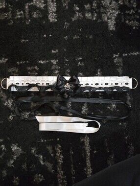 PlayinVelvet Maid-themed Luxury Pet Play Collar, BDSM, Kitten / Puppy Play